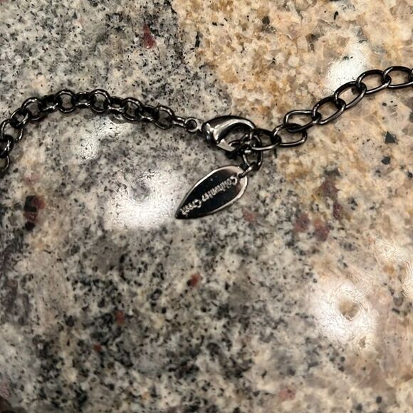 NWT Coldwater Creek Jewelry Collection double layer Crescent Halfmoon necklace - Picture 13 of 13